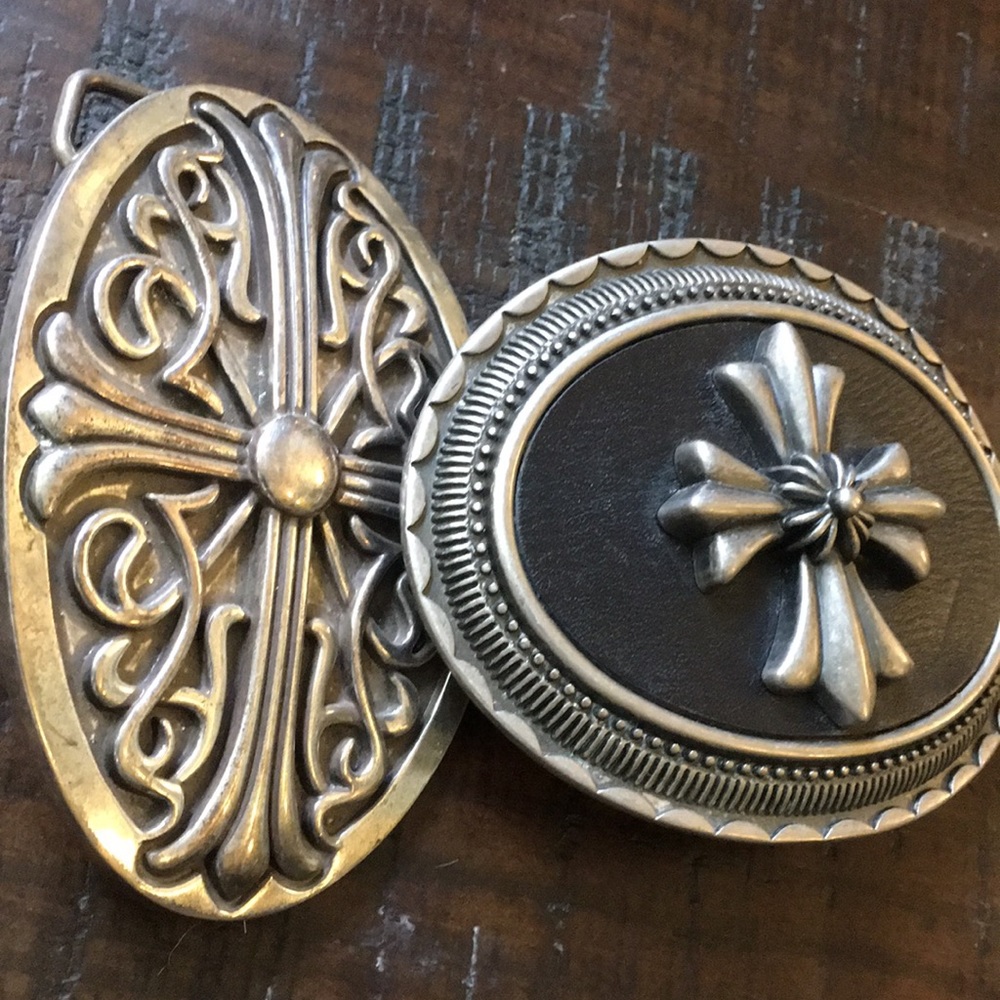CHROME HEARTS STYLE BELT BULKLES